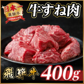 【ふるさと納税】飛騨牛 牛すね肉(スネ肉) 角切り 約400g 訳あり【冷蔵便】A4～A5等級【配送不可地域：離島】【1634638】