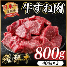 【ふるさと納税】飛騨牛 牛すね肉 角切り 約800g(約400g×2) 訳あり【冷蔵便】A4～A5等級【配送不可地域：離島】【1634649】
