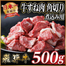 【ふるさと納税】飛騨牛 厳選牛すね肉 角切り 500g～【冷凍便】A4～A5等級 煮込み用 訳あり【配送不可地域：離島】【G1649910】