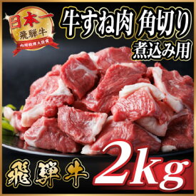 【ふるさと納税】飛騨牛 厳選牛すね肉 角切り 500g～【冷凍便】A4～A5等級 煮込み用 訳あり【配送不可地域：離島】【G1649910】