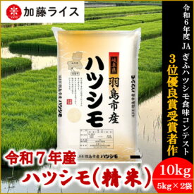 【ふるさと納税】令和7年産 岐阜県羽島市産ハツシモ 精米10kg(5kg×2袋)【1669150】