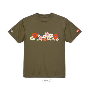 【ふるさと納税】JTTA公認 卓球ユニフォーム【男女兼用(ドライ):XXLサイズ】フラワー2 オリーブ【1671266】