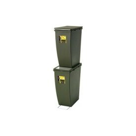 【ふるさと納税】スリムでシンプルなごみ箱　ダストボックス　2種セット　グリーン【1312149】