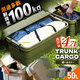 【ふるさと納税】【選べる3色】トランクカーゴ Mサイズ 1個 / キャンプ ボックス 収納 ケース 収納ケース 収納ボックス バーベキュー BBQ 道具箱 レジャー ギア キャンプ用品 防災 アウトドア /恵那市/東谷株式会社[AUAD031]