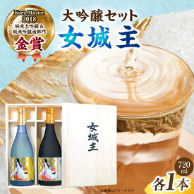 【ふるさと納税】【贈答用】 大吟醸セット 720ml×2 桐箱入り / 大吟醸 日本酒 女城主 地酒 銘酒 清酒 飲料 飲酒 山田錦 辛口 フルーティ フルーティー 冷酒 お取り寄せ 贈答 ギフト お祝い 桐箱 箱入り 贈り物 人気 おすすめ 岐阜県 /恵那市/岩村醸造[AUAK011]