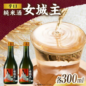 【ふるさと納税】女城主 辛口純米酒 300ml 2本セット/ 日本酒 女城主 辛口純米酒 地酒 清酒 純米酒 辛口 ドライ 切れ味抜群 岩村醸造 晩酌酒 食中酒 さっぱり 純米 旨辛 セット お酒 飲み切りサイズ お取り寄せ 贈答 ギフト 人気 おすすめ 岐阜県 /恵那市/岩村醸造 [AUAK033]