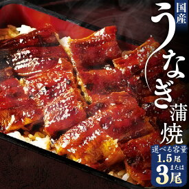 【ふるさと納税】【レビューキャンペーン対象商品】 選べる容量 うなぎ 蒲焼 1.5尾 または 3尾 | かも川茶寮 うを完 老舗 国産 鰻 冷凍 お惣菜 惣菜 ギフト お土産 贈答 うなぎ蒲焼き 岐阜 岐阜県 美濃加茂 美濃加茂市 送料無料
