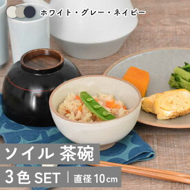 【ふるさと納税】【美濃焼】ソイル 茶碗 3色セット【金正陶器】食器 ご飯茶碗 ボウル≪土岐市≫ [MAK035]