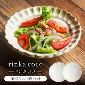 【ふるさと納税】【美濃焼】リンカココ 16ボウル 2点セット　【カネコ小兵製陶所】ボウル 2点セット 鉢[MBD210]