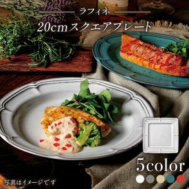 【ふるさと納税】【美濃焼】ラフィネ 20cmスクエアプレート 5色セット（光洋陶器）【cierto】 食器 皿 角皿 [MCD147]