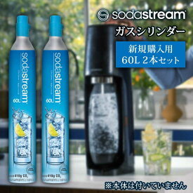 【ふるさと納税】ソーダストリーム ガスシリンダー 新規購入用 60L 2本セット 炭酸水 水 ソーダ水[MDN003]