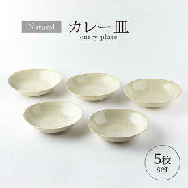 【ふるさと納税】【美濃焼】ナチュラル カレー皿 5枚セット【山正各務陶器】 器 北欧風 クリーム色 (551305)[MFW029]