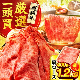 【ふるさと納税】【容量が選べる】飛騨牛肩ロース すき焼きしゃぶしゃぶ用肉【馬力家】すき焼き しゃぶしゃぶ 牛肉[MHE004]