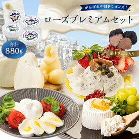 【ふるさと納税】 がんばれ中日ドラゴンズ！ローズプレミアムセット【中日ドラゴンズコラボ】 岐阜県 可児市 チーズ 乳製品 リコッタ モッツァレラ ストラッチャテッラ黒トリュフ入 カチョカヴァロ 食べ比べ グルメ お取り寄せ 送料無料