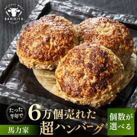 【ふるさと納税】【個数が選べる】馬力家超ハンバーグ 岐阜県 可児市 牛肉 飛騨牛 黒毛和牛 A5ランク 焼くだけ 簡単 おかず お弁当 おつまみ お取り寄せ グルメ 送料無料