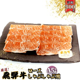 【ふるさと納税】店主こだわり雌牛 飛騨牛A5等級　ロース　しゃぶしゃぶ用　約500g [No.039] ／ 牛肉 ブランド牛 鍋 メス牛 冷凍 送料無料 岐阜県 特産
