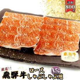 【ふるさと納税】店主こだわり雌牛 飛騨牛A5等級　ロース　しゃぶしゃぶ用　約800g [No.067] ／ 牛肉 ブランド牛 鍋 メス牛 冷凍 送料無料 岐阜県 特産