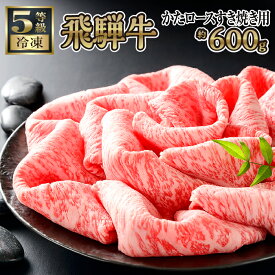 【ふるさと納税】【飛騨牛かたロースすき焼き用 約600g】今夜は笑顔あふれる食卓に♪ [No.154] ／ 牛肉 すきやき 送料無料 岐阜県 特産品