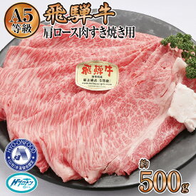 【ふるさと納税】約500g肩ロース肉すき焼き【11月中旬から発送開始】　氷温（R）熟成　飛騨牛A5等級 プロトン凍結 [No.520] ／ 牛肉 ブランド牛 すきやき 送料無料 岐阜県 特産