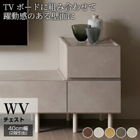 【ふるさと納税】チェスト 組立設置 WV-40 [No.558] ／ 家具 インテリア 岐阜県