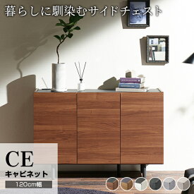 【ふるさと納税】サイドボード チェスト 組立設置 CE-120 [No.566] ／ 家具 インテリア 岐阜県