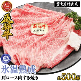 【ふるさと納税】約500g肩ロース肉すき焼き【11月中旬から発送開始】　氷温（R）熟成　飛騨牛A5等級 プロトン凍結 [No.520] ／ 牛肉 ブランド牛 すきやき 送料無料 岐阜県 特産