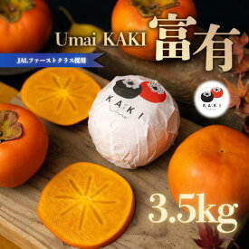 【ふるさと納税】Umai 柿 富有 12玉 3.5kg※2025年11月中旬～12月中旬頃に順次発送予定