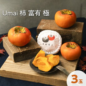 【ふるさと納税】Umai 柿 富有 極 3玉※2025年11月中旬～12月中旬頃に順次発送予定