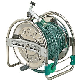 【ふるさと納税】ステンノホースリール　SSD-20 ｜ホース リール 庭 ガーデニング 水やり 散水 便利 収納 屋外 家庭用 園芸用品 防災グッズ 防災用品 日用品 使いやすい 省スペース 掃除 洗車