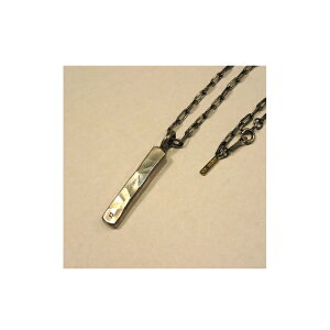 【ふるさと納税】シルバー950+18金+ダイヤモンドワンオフタタキネックレス50cm アクセサリー※離島への配送不可