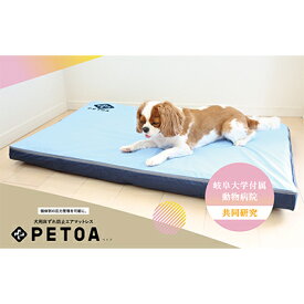 【ふるさと納税】【ペット用品 犬】犬用床ずれ防止エアマット PETOA-ペトア- (大型犬用)ブルー 寝たきりのワンちゃん向け　【 動物 家族 高齢化 医療介護 本格的 低反発 マット 安心 安全 】