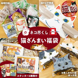 【ふるさと納税】＜8月から寄附額改定＞ネコ尽くしニャンニャン 福袋 / ラーメン 蕎麦 味噌 煎餅 ぼっか煮 ステッカー シール 詰め合わせ そば 麺 魚 スイーツ お菓子 猫 ネコ グッズ かわいい 猫助け 保護猫 (SAVE THE CAT HIDA支援) 15000円 [neko_j19x] 猫の日 2026