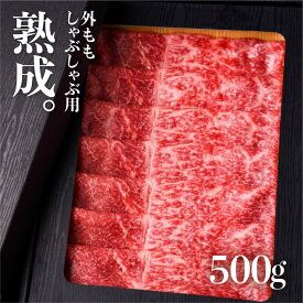 【ふるさと納税】飛騨牛 熟成肉 外もも しゃぶしゃぶ 用 500g A4 A5 飛騨牛 飛騨の牧場で育った熟成飛騨牛『山勇牛』 牛肉 和牛 肉 熨斗掛け［E0017］40000円