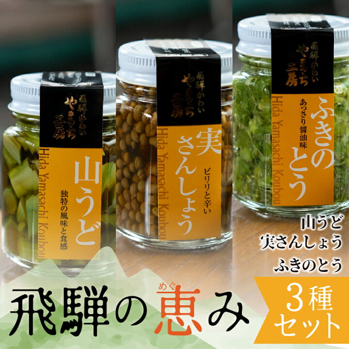楽天市場 ふるさと納税 飛騨産 山のめぐみ3種 山菜 国産 佃煮 ご飯のお供 セット 詰め合わせ ギフト 贈答 熨斗掛け 熨斗掛け Q850 岐阜県飛騨市 楽天市場 ふるさと納税 飛騨産 山のめぐみ3種 山菜 国産 佃煮 ご飯のお供 セット 詰め合わせ ギフト 贈答 熨斗掛け 熨斗掛け Q850 岐阜県飛騨市