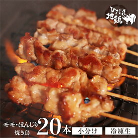 【ふるさと納税】鶏肉 焼き鳥 飛騨地鶏 串 モモ・ぼんじりセット 20本(10本×2袋) 国産鶏肉 国産 鶏肉 地鶏 やきとり 焼鳥 冷凍 小分け バーベキュー キャンプ アウトドア [Q2615] 15000円