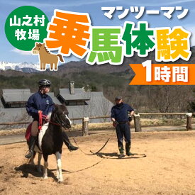 【ふるさと納税】マンツーマン 乗馬体験 岐阜 山之村牧場 子ども 子供 大人 乗馬体験 1時間 屋外[Q3021]27000円