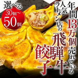 【ふるさと納税】【選べる】生餃子「飛騨牛餃子 」30個 or 50個 餃子 ぎょうざ ギョウザ 飛騨牛 飛騨牛 のリッチな風味が口中に広がる！牛肉 肉 和牛 国産 冷凍 総菜 ごはん 晩酌 のお供に お取り寄せ [mt1582] 10000円 1万円 20000円 2万円