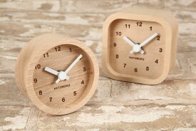 【ふるさと納税】KATOMOKU　小さなシンプルな木枠置き時計