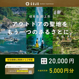 【ふるさと納税】体験 体験チケット 体験型 旅行 旅行券 体験ギフト キャンプ ラフティング スキー スノーボード スキー場 遊ぶ 泊まる 子供 アクティビティ 岐阜 郡上市 ふるさと納税体験チケット 『 郡上市アウトドア共通利用券 5,000円分 』（1,000円券×5枚）