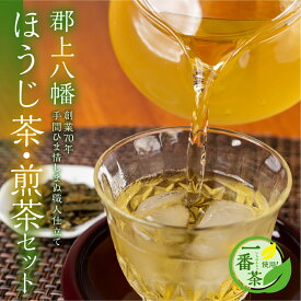 【ふるさと納税】郡上八幡 ほうじ茶＆煎茶セット 計380g+ティーバッグ20包 お茶 紅茶 茶葉 ティーバッグ 日本茶 田中茶舗 水出し ほうじ茶 国産茶 年末 年末年始 お正月 年内お届け 年末お届け 岐阜県 郡上市