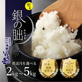 【ふるさと納税】即納 銀の朏 選べる 2kg ～ 5kg 皇室献上米 【2025年産米】 化学肥料不使用 いのちの壱 精米 お米 令和7年産 5キロ 銀のみかづき ぎんのみかづき 米 精米 白米 こめ コメ 米 下呂市 農家直送 送料無料 白米