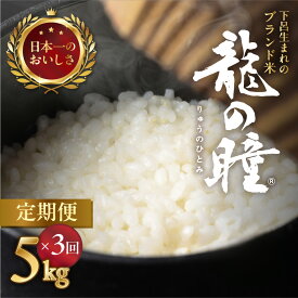 【ふるさと納税】【2025年産米】【定期便】5kg×3回 飛騨産・龍の瞳（いのちの壱）株式会社龍の瞳直送 精米 ブランド米 米 5キロ×3か月（計 15キロ）りゅうのひとみ 龍 令和7年