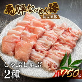 【ふるさと納税】 飛騨納豆喰豚 しゃぶしゃぶ 2種 食べ比べ 計750g 豚肉 ( ロース 400g / バラ 350g) 【冷凍】豚 ブランド豚 下呂温泉 おすすめ 人気 肉 国産 贈答品 しゃぶしゃぶ用 ギフト なっとくとん なっとく豚 10000円 1万円