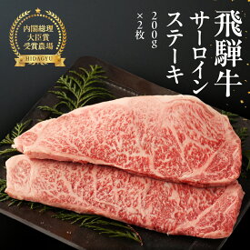 【ふるさと納税】飛騨牛 サーロインステーキ　200g×2枚 牛肉 【冷凍】ギフト 和牛 ブランド牛 下呂温泉 ギフト 贈り物 贈答 サーロイン ステーキ 牛肉 肉 和牛 赤身 人気 お中元 高級牛肉 45000円 岐阜県 下呂市
