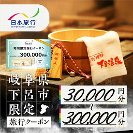 【ふるさと納税】岐阜県下呂市 地域限定旅行クーポン 30,000円 分 〜 300,000円 分 日本旅行 トラベルクーポン 納税チケット 旅行 宿泊券 ホテル 観光 旅行 旅行券 交通費 体験 宿泊 夏休み 冬休み 家族旅行 ひとり旅 カップル 夫婦 親子 下呂旅行
