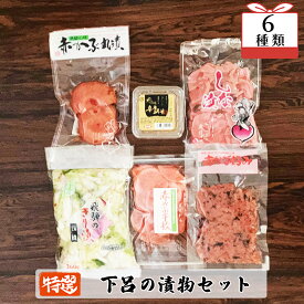 【ふるさと納税】やましげ特撰「下呂の漬物セットB」6種類（しな漬・赤かぶ・きり漬・辛唐味噌・丸漬）冷蔵配送 漬け物 つけもの 贈り物 食べ比べ ギフト 下呂 下呂温泉 おすすめ おかず ご飯のお供 7000円 岐阜県 下呂市