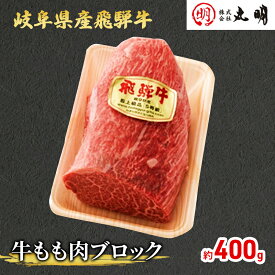 【ふるさと納税】【飛騨牛】もも肉ブロック400g（ローストビーフに最適）　【お肉・牛肉・モモ・岐阜県産】