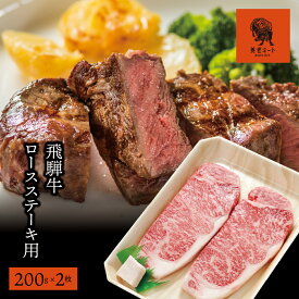 【ふるさと納税】AJ-5 【飛騨牛】ロースステーキ用 200g×2枚