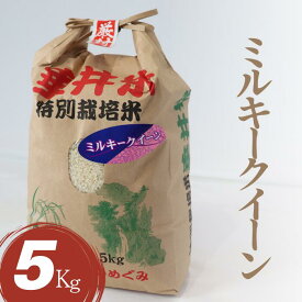 【ふるさと納税】令和7年産 【新米】 特別栽培米 垂井町産 ミルキークイーン 5kg ｜ お米 米 こめ コメ 白米 精米 ご飯 ライス 産地直送 ギフト 贈答用 プレゼント 岐阜県産