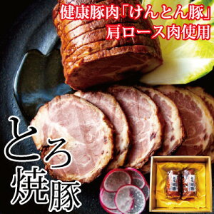 【ふるさと納税】【飛騨・美濃けんとん】けんとん豚肩ロース肉とろ焼豚【化粧箱入】【配送不可地域:離島】【1108615】